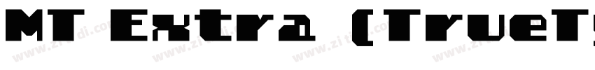 MT Extra (TrueType)字体转换